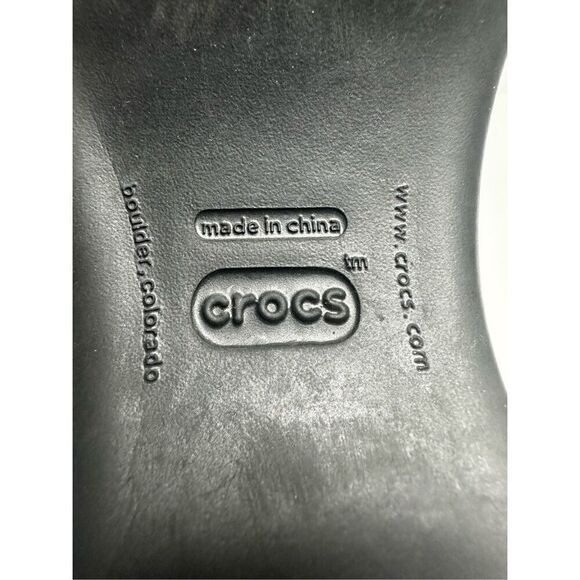 Crocs Women's Brown Suede Faux Fur Lined Mule Clogs Slip-Ons 11602 Size 10 - Picture 8 of 11
